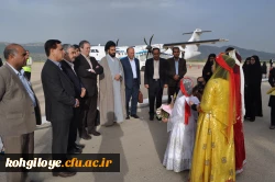 رئیس دانشگاه فرهنگیان کشور در فرودگاه مورد استقبال قرار گرفتند.