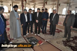 ادای احترام رئیس دانشگاه فرهنگیان کشور و همراهان به مقام والای شهیدان