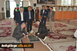 ادای احترام رئیس دانشگاه فرهنگیان کشور و همراهان به مقام والای شهیدان