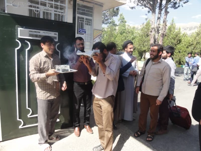 بدرقه کاروان زیارتی دانشجویان پردیس شهید ایزدپناه به مشهد مقدس