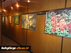 بازدید دانشجو معلمان دختر از نگارخانه