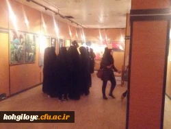 بازدید دانشجو معلمان دختر از نگارخانه