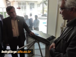 با حضور دکتر قنبری گیت تردد پردیس شهید ایزدپناه افتتاح شد