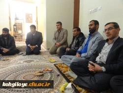 دیدار مدیریت امور پردیس های دانشگاه فرهنگیان استان از خانواده شهید خدامراد پارسیان نژاد