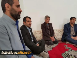 دیدار مدیریت امور پردیس های دانشگاه فرهنگیان استان از خانواده شهید سید فایز نظری