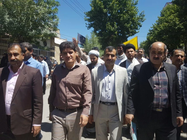 حضور گسترده دانشگاه فرهنگیان استان در راهپیمایی روز جهانی قدس 2