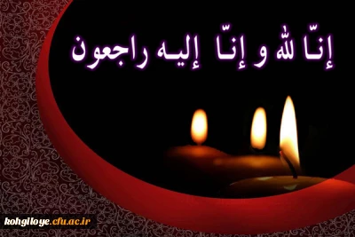 إنا لله وإنا إلیه راجعون

برگزاری مراسم ترحیم مرحوم تاج محمد خانی