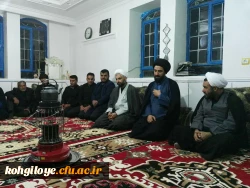 حضور معاون فرهنگی اجتماعی دانشگاه فرهنگیان در منزل مرحوم ابراهیمی وفا 2