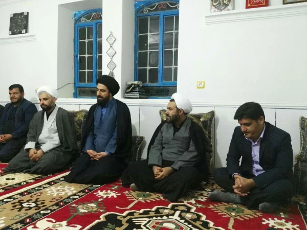 حضور معاون فرهنگی اجتماعی دانشگاه فرهنگیان در منزل مرحوم ابراهیمی وفا 3