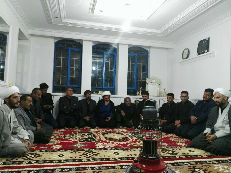 حضور معاون فرهنگی اجتماعی دانشگاه فرهنگیان در منزل مرحوم ابراهیمی وفا 5