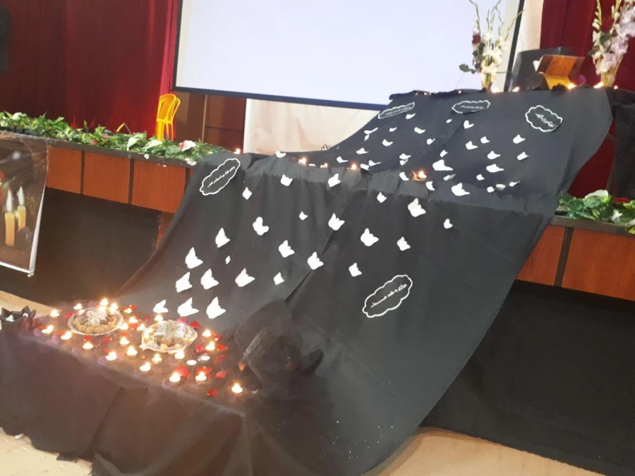 به همت انجمن اسلامی دانشجو معلمان پردیس شهید ایزدپناه برگزار گردید

مراسم یادبود زنده یاد کوثر حردانی 6