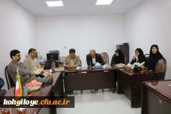 بازدید کارشناسان حوزه برنامه و بودجه سازمان مرکزی از دانشگاه فرهنگیان استان 7