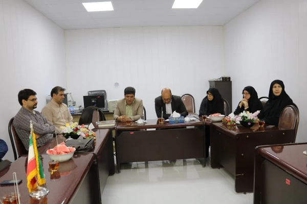 بازدید کارشناسان حوزه برنامه و بودجه سازمان مرکزی از دانشگاه فرهنگیان استان 7