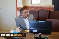 جلسه دکتر خاکی با مسئولین دانشگاه فرهنگیان استان 7