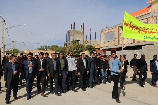 شرکت مسئولان، اساتید،کارکنان و دانشجویان دانشگاه فرهنگیان استان در راهپیمایی 13 ابان 8