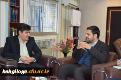 دیدار رئیس دانشگاه فرهنگیان استان با مدیر کل صدا وسیماری مرکز کهگیلویه وبویراحمد