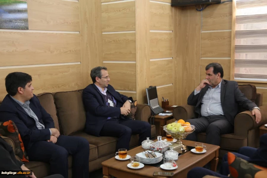 دیدار معاون پژوهش وفناوری دانشگاه فرهنگیان کشور با  استاندار کهگیلویه وبویراحمد