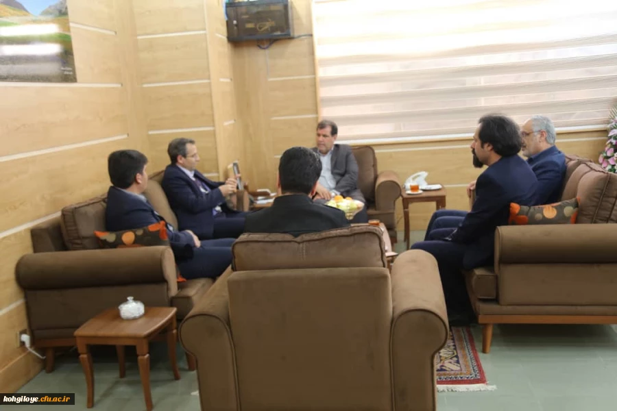 دیدار معاون پژوهش و فناوری  دانشگاه فرهنگیان کشور با استاندار کهگیلویه وبویراحمد