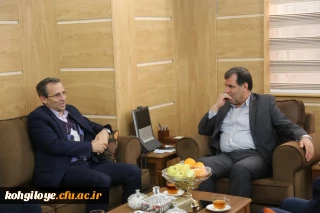 دیدار معاون پژوهش و فناوری  دانشگاه فرهنگیان کشور با استاندار کهگیلویه وبویراحمد