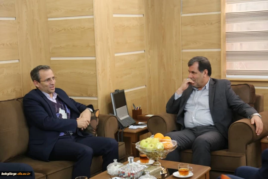 دیدار معاون پژوهش و فناوری  دانشگاه فرهنگیان کشور با استاندار کهگیلویه وبویراحمد