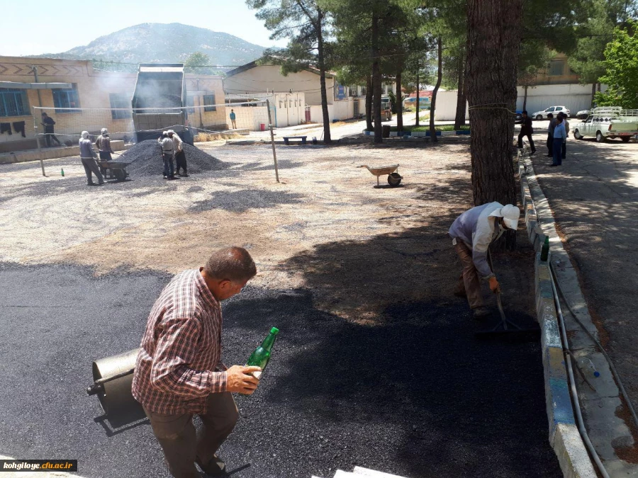 آسفالت زمین والیبال پردیس شهید ایزدپناه 2