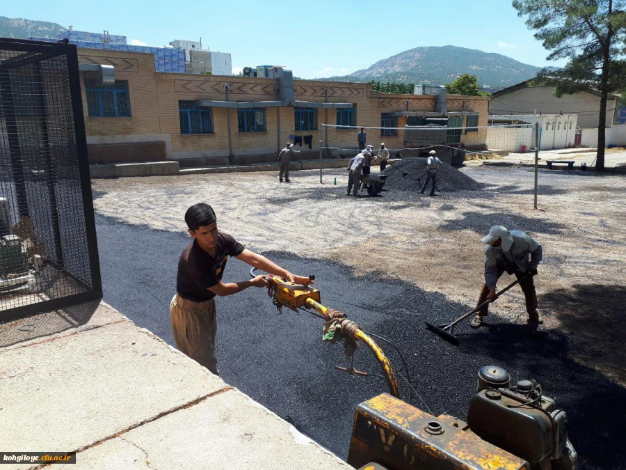 آسفالت محوطه پردیس شهید ایزدپناه 3