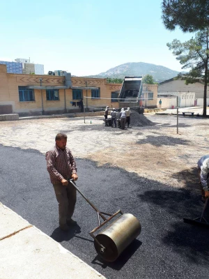 آسفالت محوطه پردیس شهید ایزدپناه 5