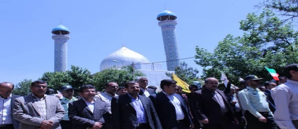 حضور دانشگاه فرهنگیان استان در راهپیمایی روز جهانی قدس 2