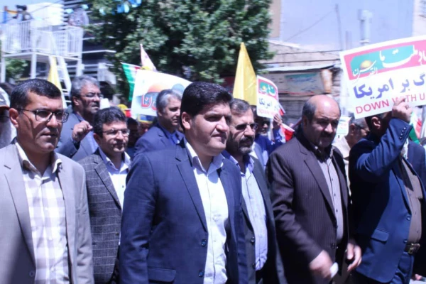 حضور دانشگاه فرهنگیان استان در راهپیمایی روز جهانی قدس 3