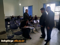 بازدید دکتر هاشمی از روند برگزاری آزمون های پایانی دانشجویان 5