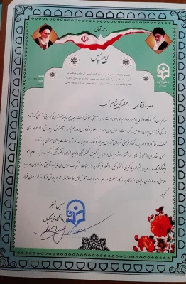 کسب رتبه دوم در سومین جشنواره ی یادگیری الکترونیک توسط بهمن کریمیان نسب 3