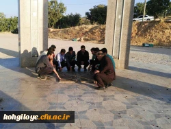 پیاده روی جمعی از دانشجویان پردیس شهید ایزدپناه به تپه نورالشهدا 5