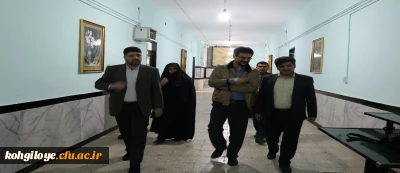 بازدید رئیس اداره عمران سازمان مرکزی از دانشگاه فرهنگیان کهگیلویه و بویراحمد