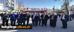 حضور رئیس و کارکنان دانشگاه فرهنگیان در راهپیمایی 9 دی 2