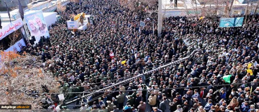 حضور مسئولین، اساتید و کارکنان دانشگاه فرهنگیان در مراسم بزرگداشت سپهبد قاسم سلیمانی 2