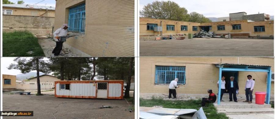 آغاز عملیات تخریب سرای دانشجویی فرسوده دانشگاه فرهنگیان استان 2