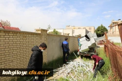 آغاز عملیات تخریب سرای دانشجویی فرسوده دانشگاه فرهنگیان استان 3