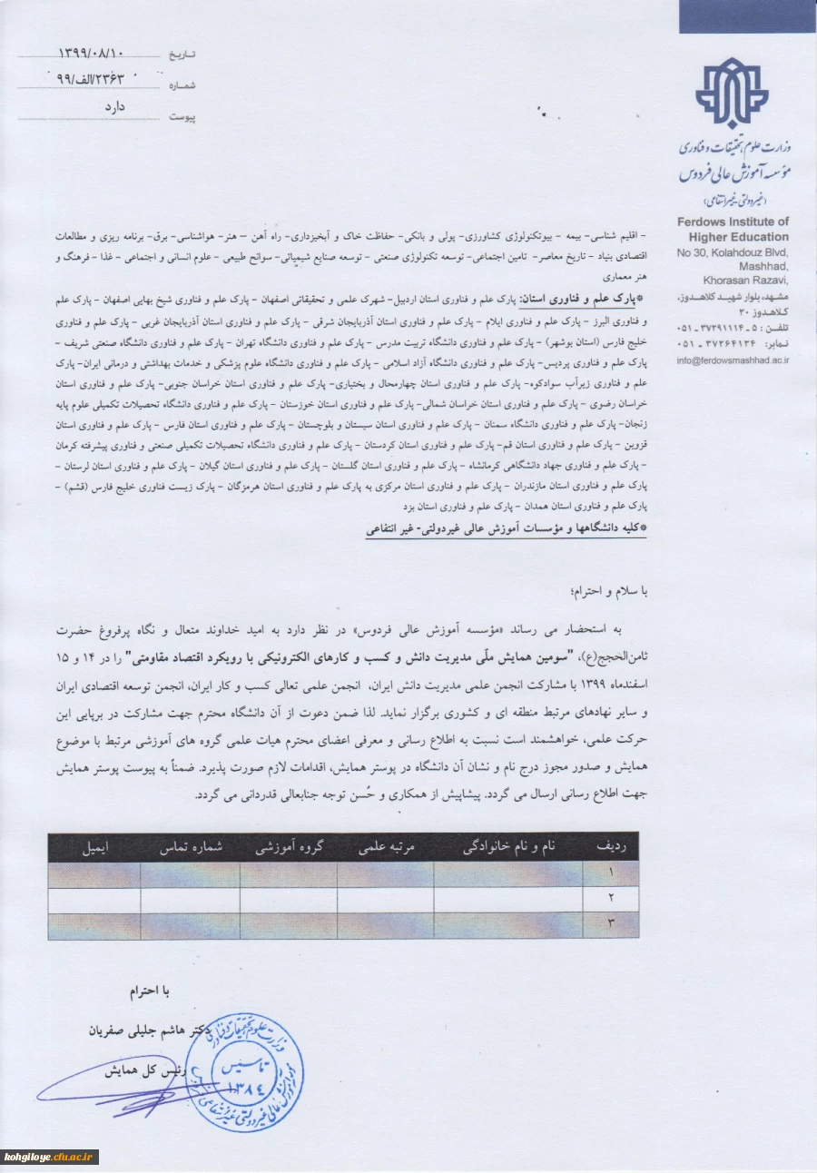 سومین همایش مدیریت دانش و کسب کارهای الکترونیکی 4