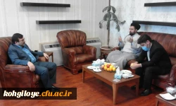 دیدار دکتر هاشمی با مدیرعامل جدید بانک سپه استان 5