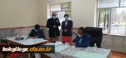 بازدید سرپرست دانشگاه فرهنگیان استان کهگیلویه و بویراحمد از مصاحبه آزمون استخدامی آموزش و پرورش 5