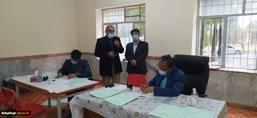 بازدید سرپرست دانشگاه فرهنگیان استان کهگیلویه و بویراحمد از مصاحبه آزمون استخدامی آموزش و پرورش 5