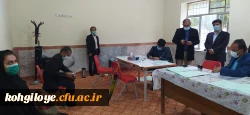 بازدید سرپرست دانشگاه فرهنگیان استان کهگیلویه و بویراحمد از مصاحبه آزمون استخدامی آموزش و پرورش 6