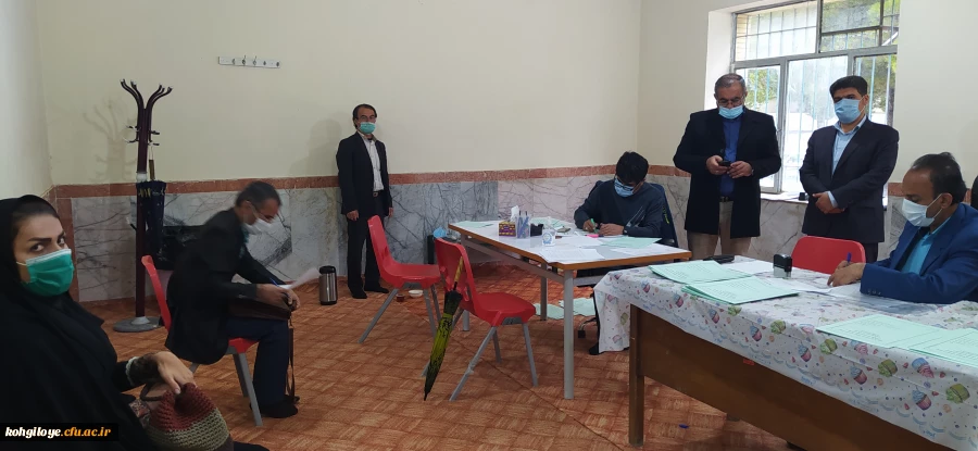 بازدید سرپرست دانشگاه فرهنگیان استان کهگیلویه و بویراحمد از مصاحبه آزمون استخدامی آموزش و پرورش 6