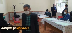 بازدید سرپرست دانشگاه فرهنگیان استان کهگیلویه و بویراحمد از مصاحبه آزمون استخدامی آموزش و پرورش 7
