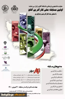 قابل توجه دانشجویان، استادان و کارکنان گرامی

مسابقه ملی کارآفرینی آفاق