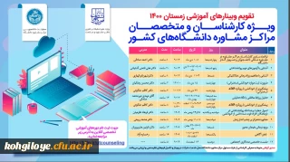 قابل توجه دانشجویان، استادان و کارکنان گرامی

اطلاع رسانی در خصوص کارگاه های زمستانه 1400 دانشگاه تهران