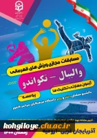 اعلام آیین نامه فنی برگزاری مسابقات مجازی ورزش های قهرمانی در رشته های: والیبال(آزمون مهارتی تکنیک ها) و تکواندو(پومسه) دانشجو معلمان(دختر و پسر) سراسر کشور(به میزبانی استان آذربایجان غربی)  2