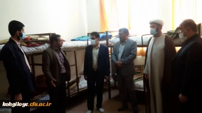 بازدید دکتر حسینی نیک از خوابگاه پوریای ولی