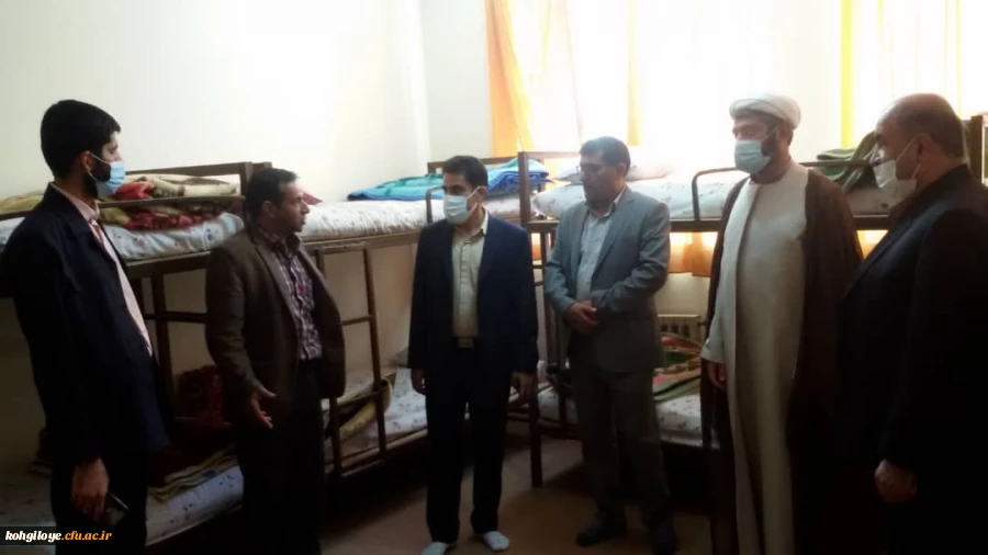 بازدید دکتر حسینی نیک از خوابگاه پوریای ولی 2