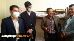 بازدید دکتر حسینی نیک از خوابگاه پوریای ولی 9